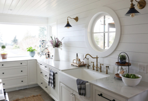Shiplap kitchen- The Inspired Room