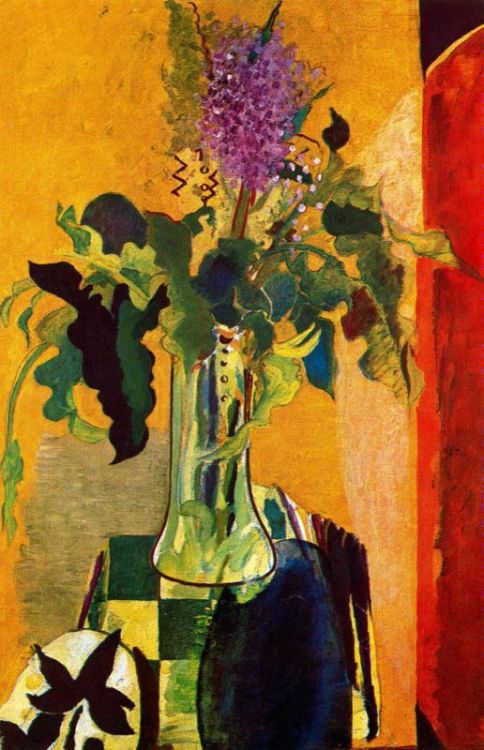 artist-braque:The Glass of Lilac, 1946, Georges BraqueMedium: oil,canvaswww.wikiart.org/en/g