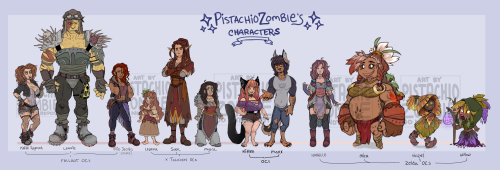 My official OC Lineup!These are my most used OCs over the course of different fandoms and universes 