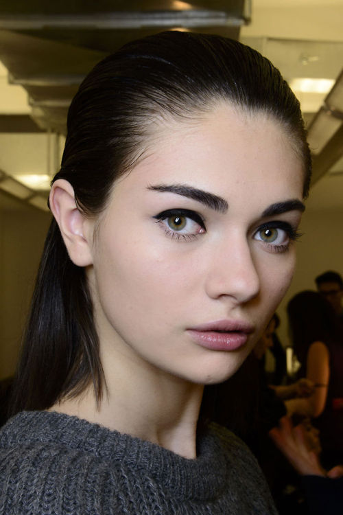 Antonina Vasylchenko - Backstage at Chado Ralph Rucci Fall/Winter 2014, LFW