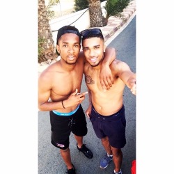 hoodsworld:  Tareiq Holmes-Dennis and Kasey Palmer       I’m posting until they delete me!