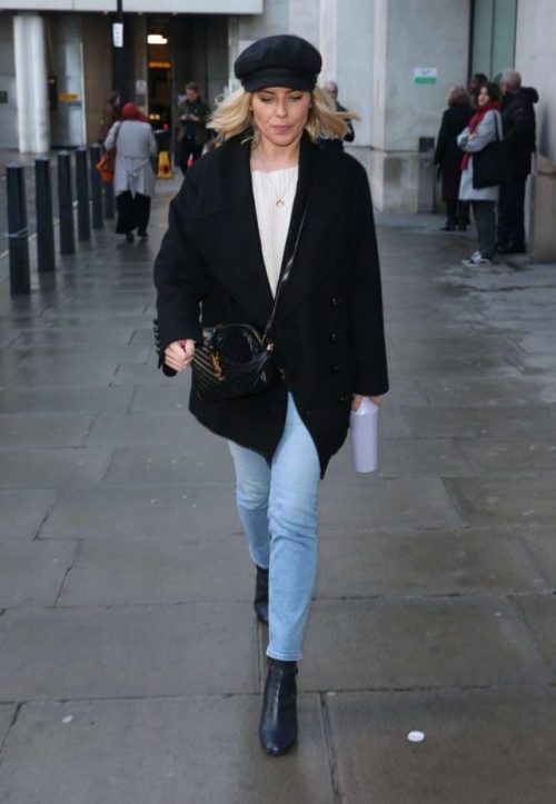 Mollie leaving the BBC studios