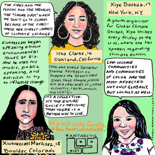 In this weeks #AntarcticLog, @Doodlebugkry showcases some amazing young #ClimateChange activists htt