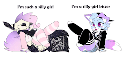 beautysnake:cant believe I never posted gay furries herePapillon + Chalcedony based on that gif by mintpaws on twitter that became a meme 