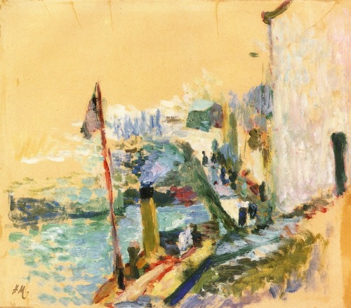 Artist-Matisse:  The Port Of Belle Isle Sur Mer, 1897, Henri Matissehttps://Www.wikiart.org/En/Henri-Matisse/The-Port-Of-Belle-Isle-Sur-Mer-1897