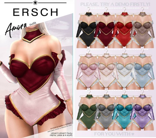 ERSCH - Amora Outfit @FameshedAvailable for Legacy, Legacy Perky, Lara, FreyaPerky &amp; Kupra Kups 