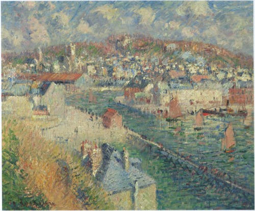 Port of Fecamp, Gustave LoiseauMedium: oil,canvas