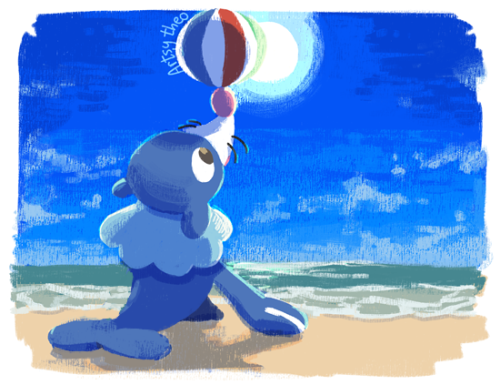 Porn photo artsy-theo:Popplio playing in the sun!