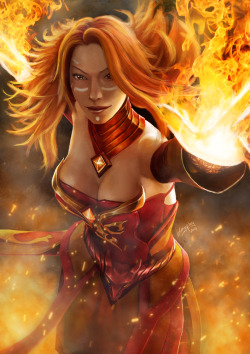 neatbender:Lina - DOTA2 by doneplay