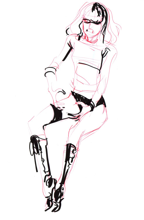 mindyleedoodles:  Blade Runner Drink and Draw.