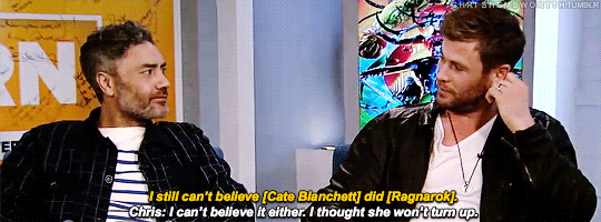 chrishemswortth:Dork-squared Chris and Taika on making Ragnarok + Confirmed: Chris