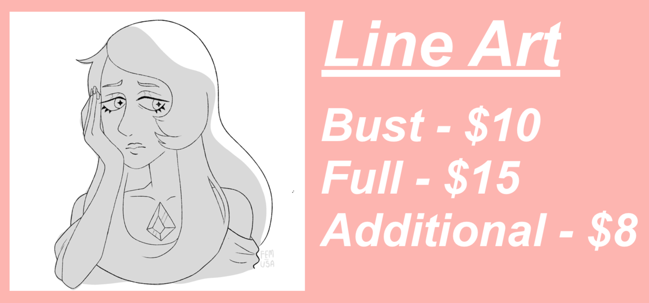 fem-usa:  Commissions are open! 5 Slots available, first come first serve; message
