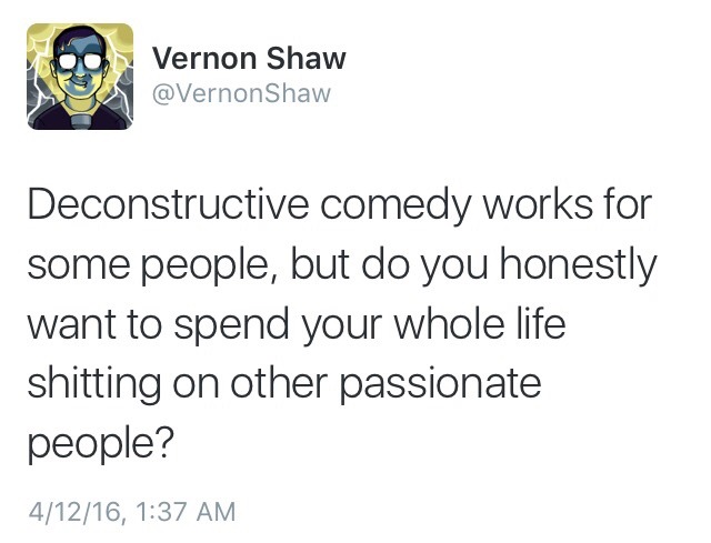 justinhoskie:  “Do you honestly want to spend your whole life shitting on other