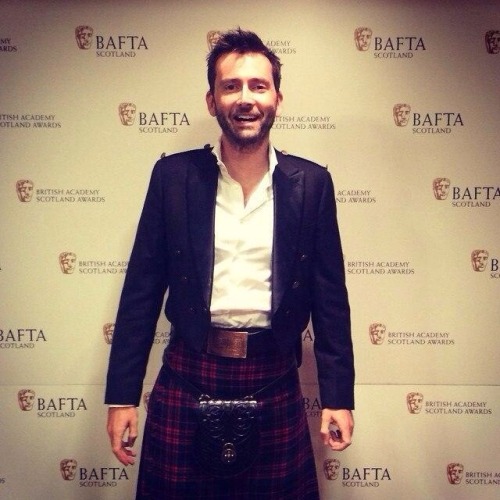 davidtennantcom: David Tennant at the 2014 BAFTA Scotland Awards With Tallia Storm (centre) and Soni