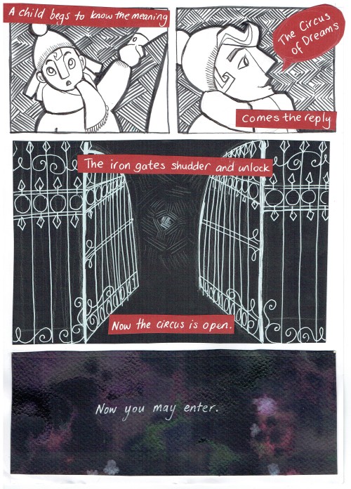 astrea-art: A comic adaptation of the opening scene of The Night Circus by Erin Morgenstern which is