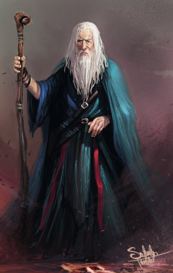 themagicmissile:  Human Wizard by SaturnoArg