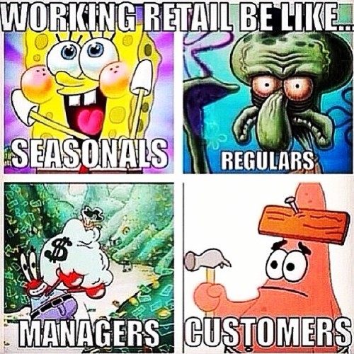 ohheyjorge: blackichigo1: tinselmania: #ACCURATE Sooo true That’s not just retail, how about a