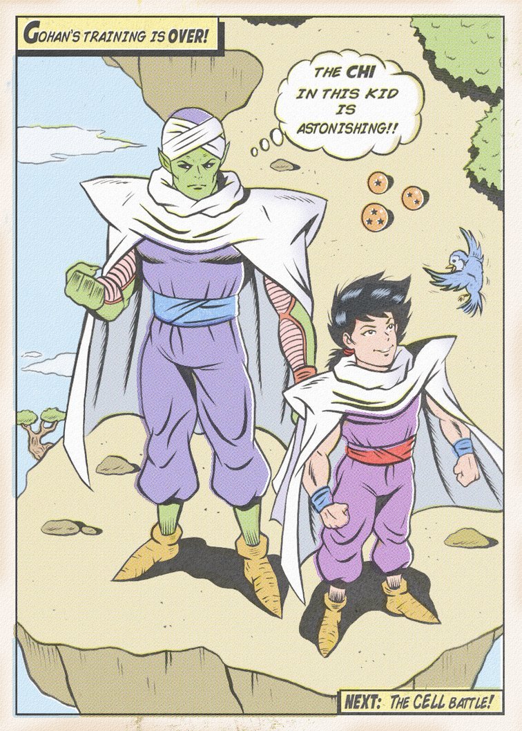 betaruga:  DBZ Silver Age Comic Tributes by kickass artist PaintMarvels!Posted with