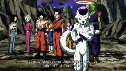 Aww, you know you love it Frieza. Bask in the FRIENDSHIP