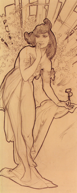 artist-mucha:  Carnation, Alphonse Mucha