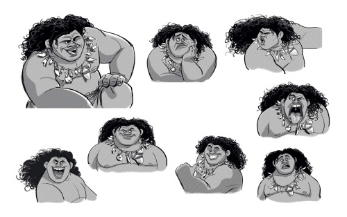 wannabeanimator: Moana (2016) | character designs by Jin Kim and Bill Schwab (x)