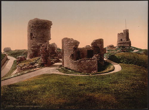 Aberystwyth Castle (Wales, c. 1890 - c. 1900).