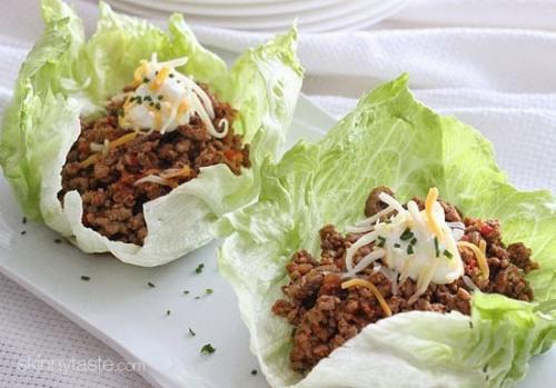 Turkey Lettuce Taco.No, it is not a sandwich.