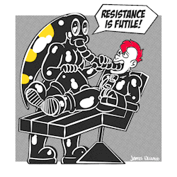 spacepupx:RESISTANCE IS FUTILE!Illustrator available for hirejamesnewland.co.uk | Twitter | Patreon | COMMISSION | Shop