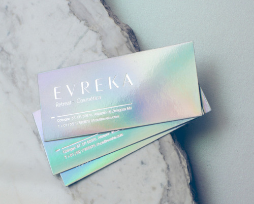 Iridescent branding for a dermatology company in Mexico, designed by Monotypo