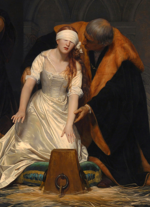 Detail from Execution of Lady Jane Grey by Paul Delaroche, 1833