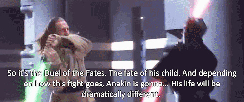 callitwhatyouwnt:and he’s left with Obi-Wan. Obi-Wan trains Anakin at first out of a promise he make