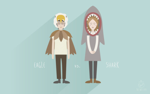 theweefox: An oldie: Eagle vs. Shark