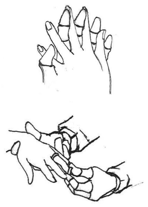 Inktober - Day 3 (Frans)Some (poorly) drawn hands.Also incoming mild NSFW for Days 4, 5 and 6, just 