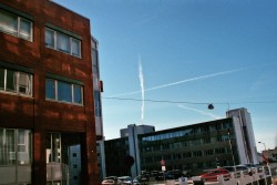 Cross in the sky Finally got the prints back from my vintage fujica camera that I managed to break shortly after this roll was taken :(