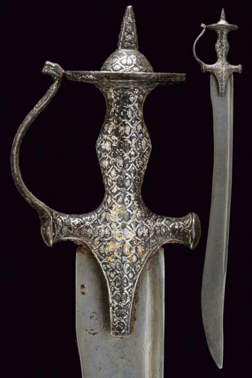 Silver decorated tulwar, India, 19th century.from Czerny’s International Auction House