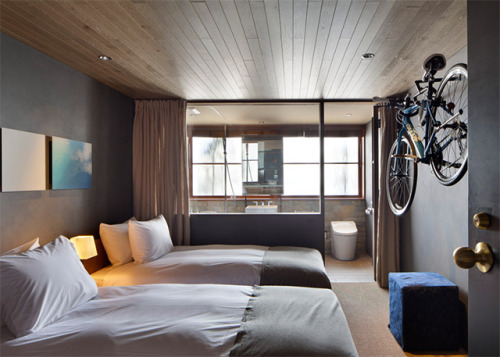 pocampo-chicago: Check out this Japanese hotel that has taken bike-friendliness to the next level. 