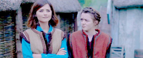 attackoneyebrows:  same old, same old. just the doctor and clara oswald in the tardis. (x) 