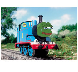 pepe-leaker:  made this baby thomas the dank engine pepe the dank engine will do fine too