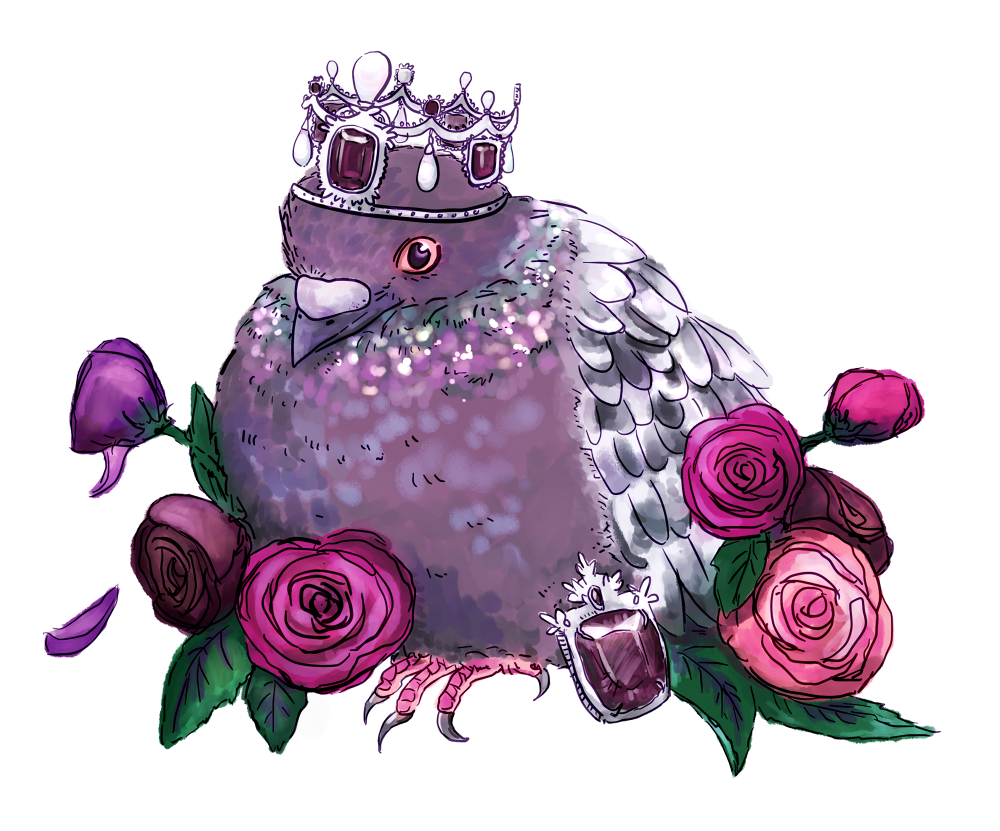 5048moriarty:  velsim: Patron Saint of the City Dwellers  A small pigeon patron for