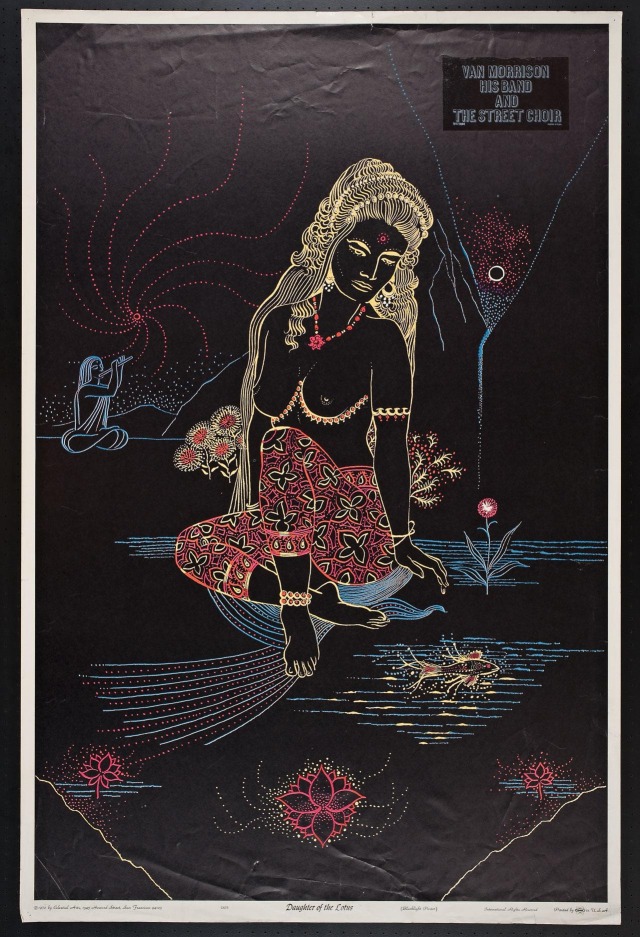 undergroundrockpress:‘Daughter of the Lotus’1970 blacklight poster by Celestial Arts, San Francisco.