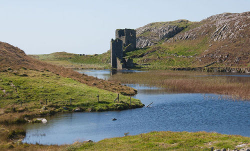 archaicwonder:Dunlough Castle, County Cork, IrelandDunlough Castle (aka Three Castles) sits on top o