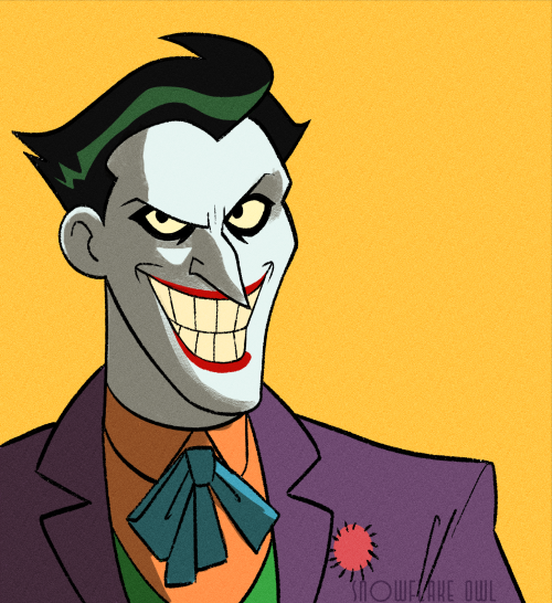 snowflake-owl:Batman TAS Inspired Joker I drew for my little sister’s project abt the Killing 