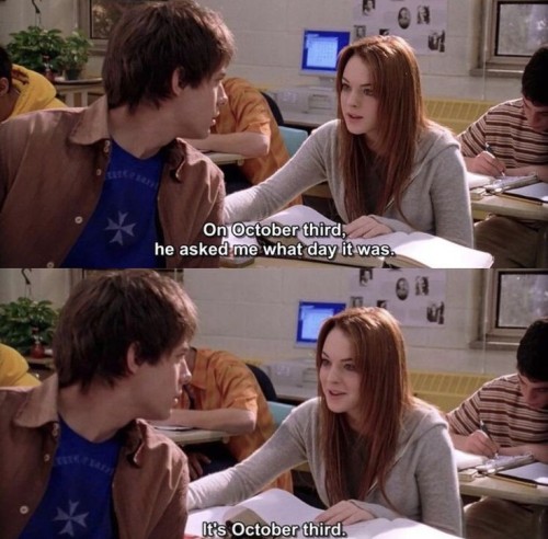 It's October 3rd