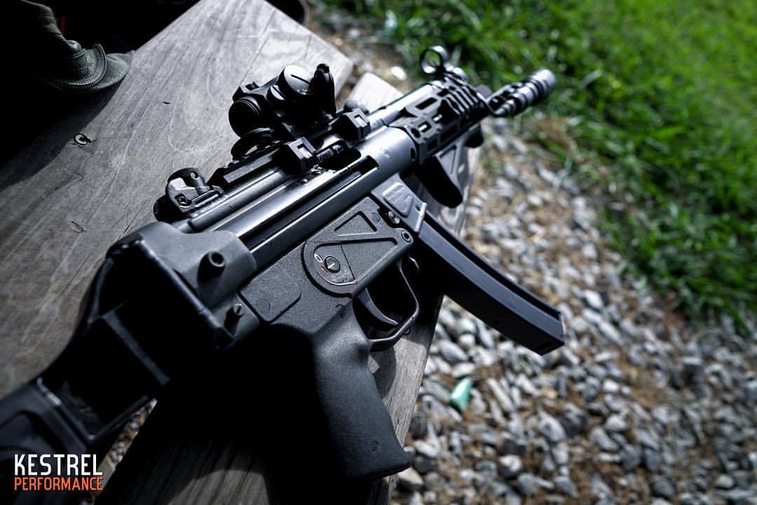 Zenith MP5. With an Aimpoint T2, Midwest Industries MLOK