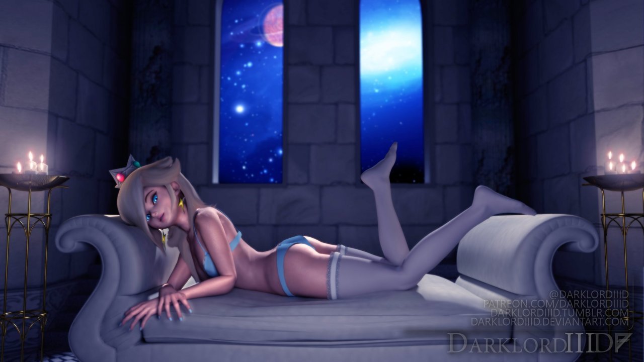 darklordiiid:   Stargazing  Rosalina joins us this week for yet another solo pinup!