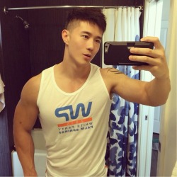 rebelziid:  Peter Le with iPhone  [ For more hot GWiPs, visit GuysWithiPhones.com. Don’t forget to follow GWiP on Instagram ]