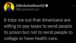 liberalsarecool:bellybuttonblue2:We will build prisons before we build schools.