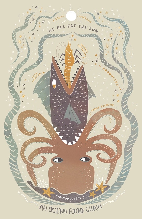 paganalia:  Food Chains  by Rachel Ignotofsky  https://www.rachelignotofskydesign.com/food-chain