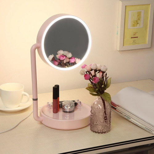 coquettefashion: Pink LED Light USB Recharge Adjustable Mirror
