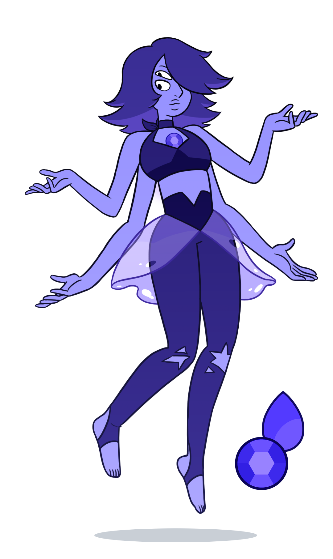 Amethyst and lapis fusion